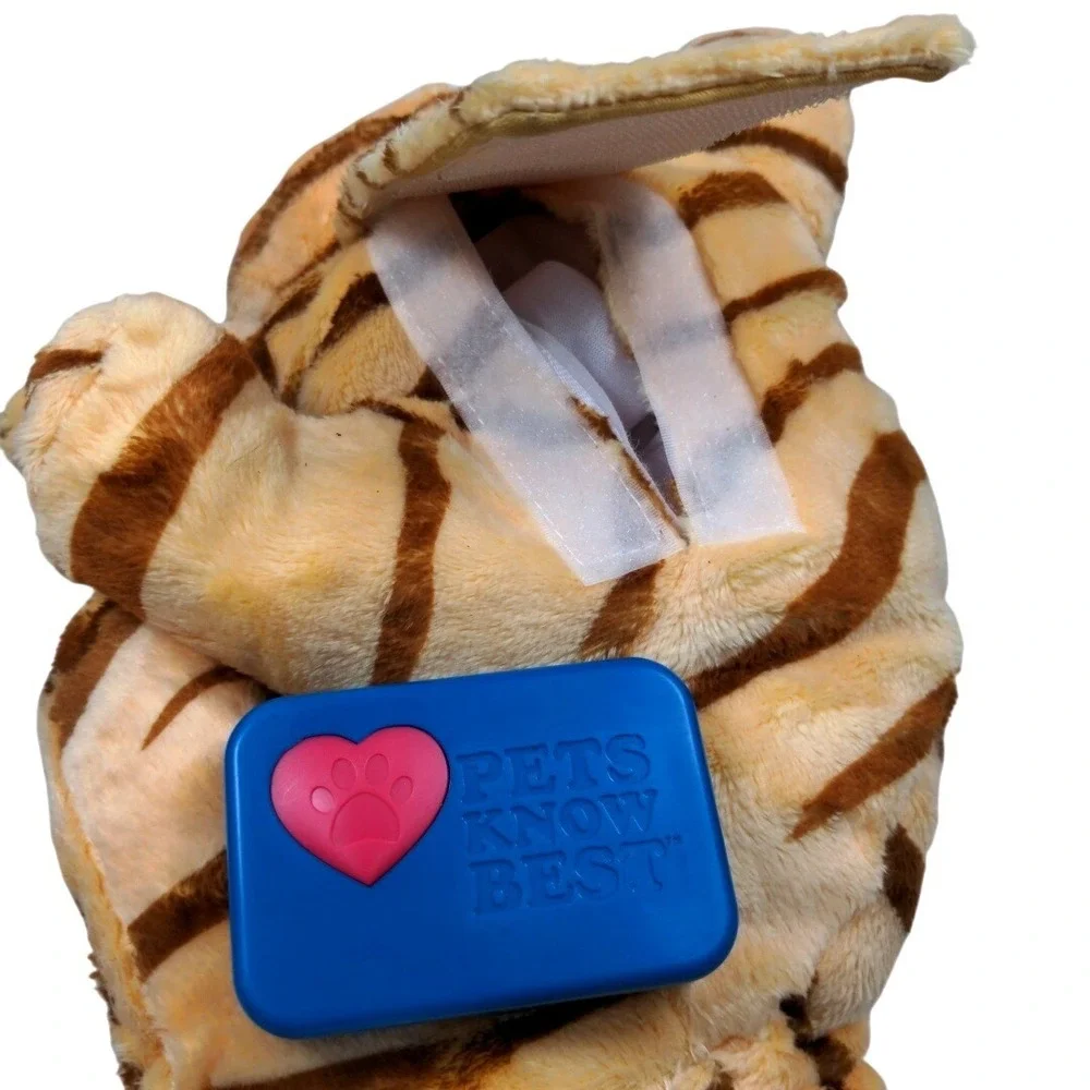 2023 Pets Know Best HuggieKitty Orange Tabby Tiger Cat Anxiety Plush Toy 11